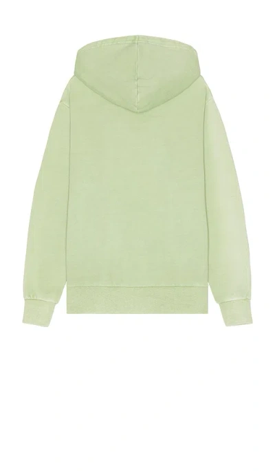 Shop Rhythm Overdyed Terry Hoodie In Mint