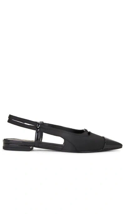 Sam Edelman Cecilia Slingback Pointed Cap Toe Flat In Black