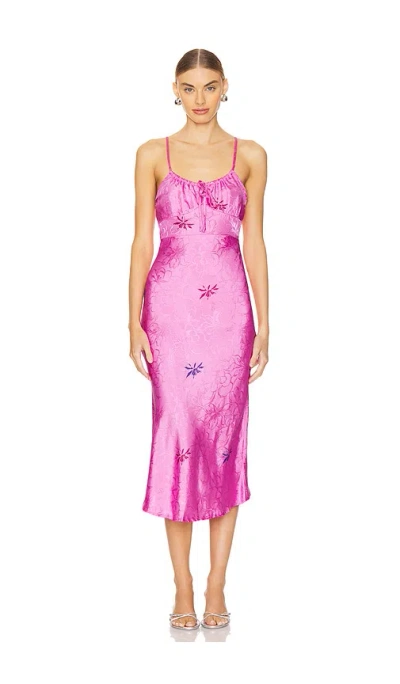 Shop Sndys Rosa Midi Dress In Pink