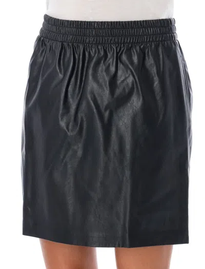 Shop Anine Bing Sotos Skirt In Blacjk