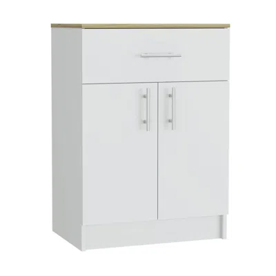 Depot E-shop Barbados Pantry Cabinet-white/light Oak