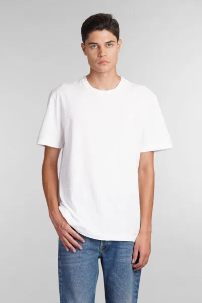 Golden Goose Golden Ms Regular T-shirt Distressed Cotton Jerse In White