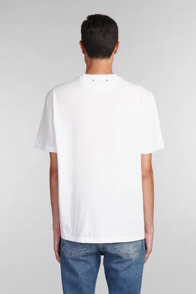Golden Goose Golden Ms Regular T-shirt Distressed Cotton Jerse In White