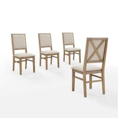 Crosley Brands Joanna 4-piece Upholstered Back Dining Chair Set