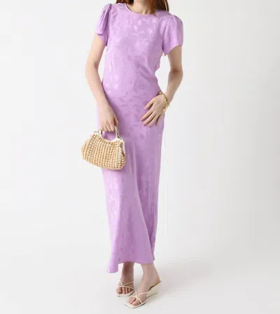 Kitri Marie Maxi Dress In Lilac Tulip Jacquard In Multi