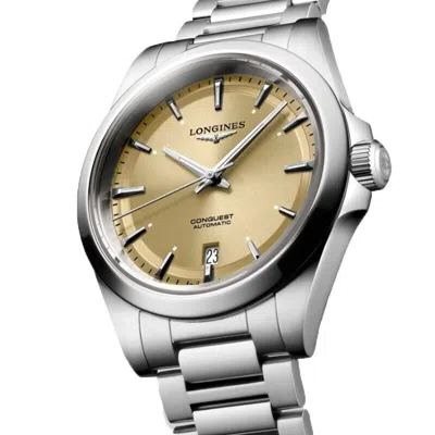 Pre-owned Longines Conquest 2024 38mm Champagne Dial Ss Men's Watch L3.720.4.62.6