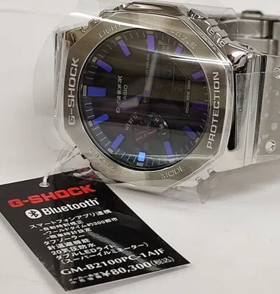 Pre-owned Casio G-shock Gm-b2100pc-1ajf Watch Blue-purple Metal Model With Smartphone Link