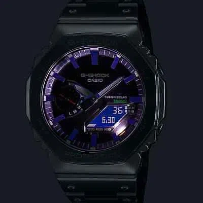 Pre-owned Casio G-shock Gm-b2100pc-1ajf Watch Blue-purple Metal Model With Smartphone Link