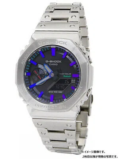 Pre-owned Casio G-shock Gm-b2100pc-1ajf Watch Blue-purple Metal Model With Smartphone Link