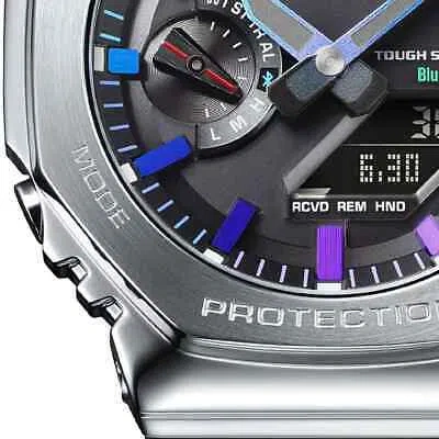 Pre-owned Casio G-shock Gm-b2100pc-1ajf Watch Blue-purple Metal Model With Smartphone Link