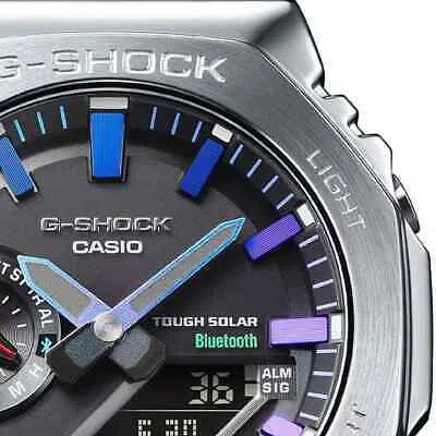 Pre-owned Casio G-shock Gm-b2100pc-1ajf Watch Blue-purple Metal Model With Smartphone Link