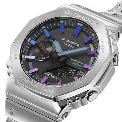 Pre-owned Casio G-shock Gm-b2100pc-1ajf Watch Blue-purple Metal Model With Smartphone Link