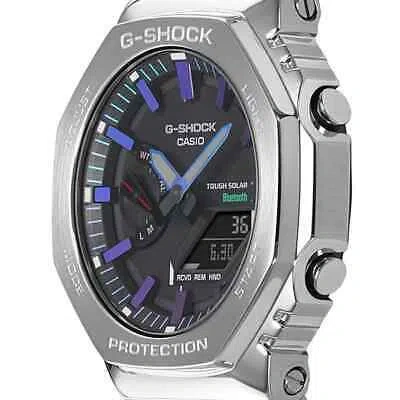 Pre-owned Casio G-shock Gm-b2100pc-1ajf Watch Blue-purple Metal Model With Smartphone Link