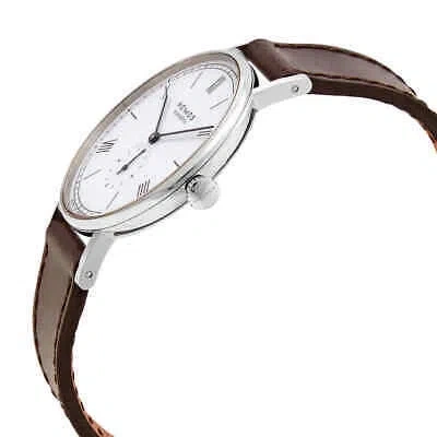Pre-owned Nomos Ludwig 38 Hand Wind White Enamel Dial Men's Watch 237