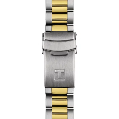 Pre-owned Tissot Seastar 1000 40mm Powermatic 80 Two Tone Watch T1208072205100