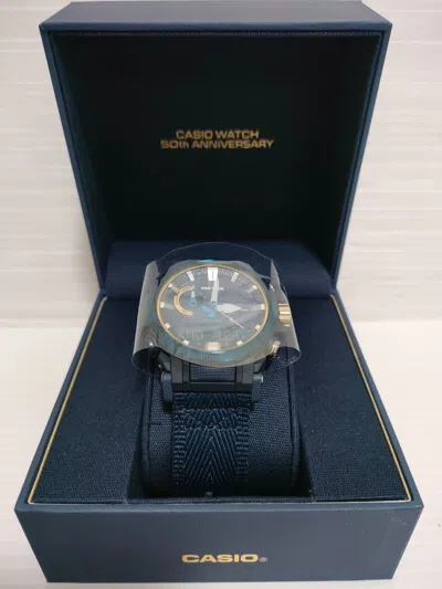 Pre-owned Casio Pro Trek Prw-61ss-2jr 50th Anniversary Limited Solar Radio Men Watch Blue