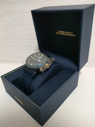 Pre-owned Casio Pro Trek Prw-61ss-2jr 50th Anniversary Limited Solar Radio Men Watch Blue