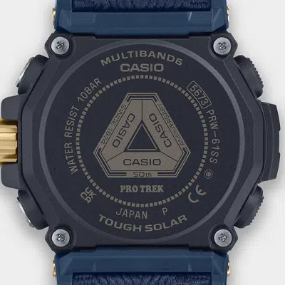 Pre-owned Casio Pro Trek Prw-61ss-2jr 50th Anniversary Limited Solar Radio Men Watch Blue