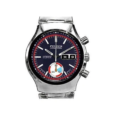 Pre-owned Citizen Tsuno Chrono An3676-65l Begin 70's Remix Bespoke Limited Watch 38mm
