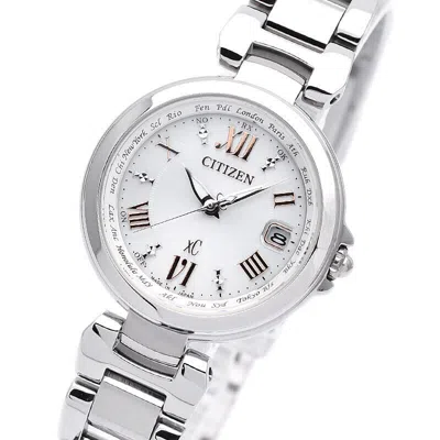 Pre-owned Citizen Xc Ec1030-50a Basic Collection Eco-drive Radio Solar Watch 27.8mm Women