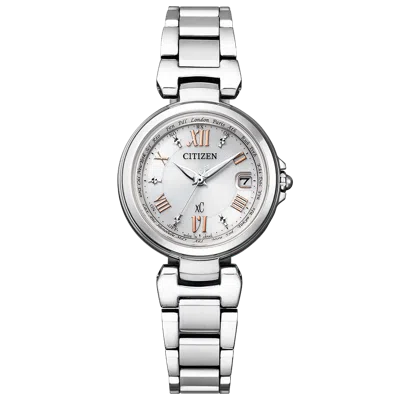 Pre-owned Citizen Xc Ec1030-50a Basic Collection Eco-drive Radio Solar Watch 27.8mm Women