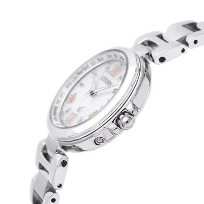 Pre-owned Citizen Xc Ec1030-50a Basic Collection Eco-drive Radio Solar Watch 27.8mm Women