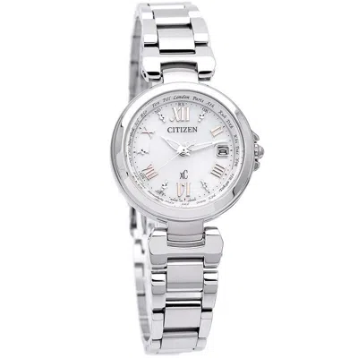 Pre-owned Citizen Xc Ec1030-50a Basic Collection Eco-drive Radio Solar Watch 27.8mm Women