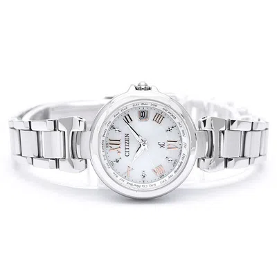 Pre-owned Citizen Xc Ec1030-50a Basic Collection Eco-drive Radio Solar Watch 27.8mm Women