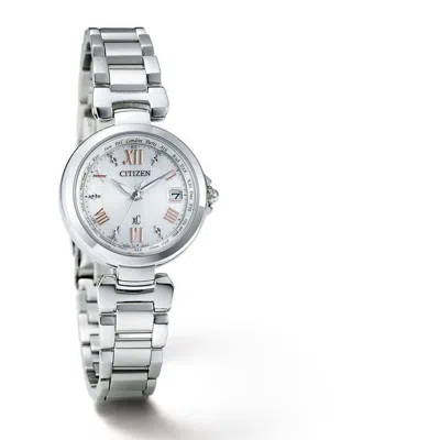 Pre-owned Citizen Xc Ec1030-50a Basic Collection Eco-drive Radio Solar Watch 27.8mm Women