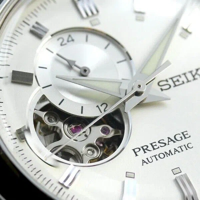 Pre-owned Seiko Presage Basic Sary189 Ivory Automatic Mechanical Men's Watch White Gift