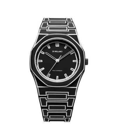 Pre-owned D1 Milano Polycarbon Sketch Watch 40.5mm Black Sketch Pcbj33