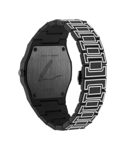 Pre-owned D1 Milano Polycarbon Sketch Watch 40.5mm Black Sketch Pcbj33