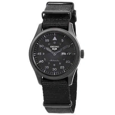 Pre-owned Seiko 5 Sports Automatic Black Dial Men's Watch Srpj11k1