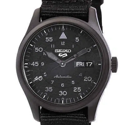Pre-owned Seiko 5 Sports Automatic Black Dial Men's Watch Srpj11k1