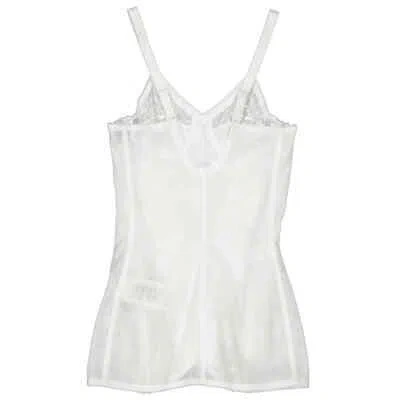 Pre-owned Burberry Optic White Lace Corset Top