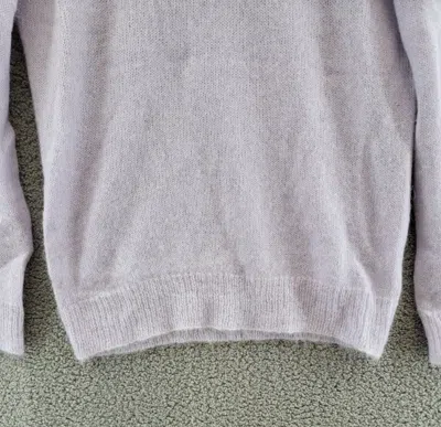 Pre-owned Nn07 Walther 6526 Solid Regular Fit Crewneck Sweater Men's Small Purple Rose In Purple Roase