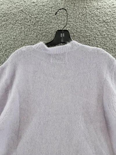 Pre-owned Nn07 Walther 6526 Solid Regular Fit Crewneck Sweater Men's Small Purple Rose In Purple Roase