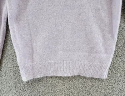 Pre-owned Nn07 Walther 6526 Solid Regular Fit Crewneck Sweater Men's Small Purple Rose In Purple Roase