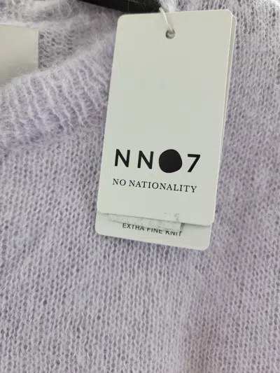 Pre-owned Nn07 Walther 6526 Solid Regular Fit Crewneck Sweater Men's Small Purple Rose In Purple Roase