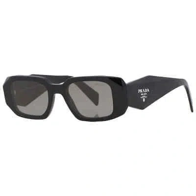 Pre-owned Prada Multilayer Mirror Black Rectangular Ladies Sunglasses Pr 17ws 1ab07z 49