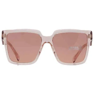 Pre-owned Prada Geranium/petal Crystal Sunglasses 56 Mm (pr-24zs-13i08m-56) In Purple