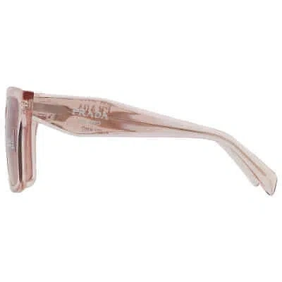 Pre-owned Prada Geranium/petal Crystal Sunglasses 56 Mm (pr-24zs-13i08m-56) In Purple
