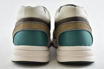 Pre-owned Chanel 21b Mens Brown Black Green White Cc Logo Low Top Trainer Sneaker 44 11