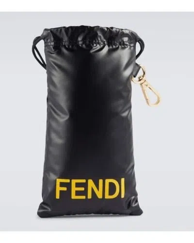 Pre-owned Fendi Lab Fe40128i 01a Ff Logo Nylon Shield Smoke Light Mirror Lens Sunglasses In Grey Smoke Gradient