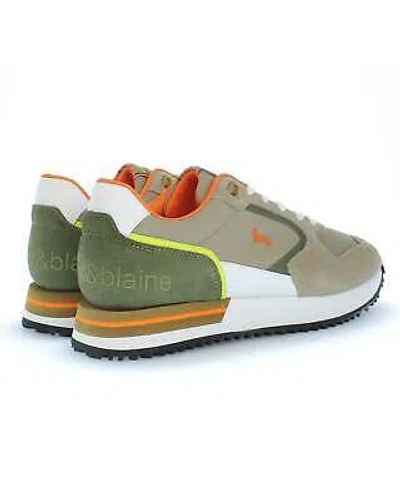 Pre-owned Harmont & Blaine Harmont&blaine Low Shoes 241.050 Camoscio Casual Trainers Textile And Suede In Beige