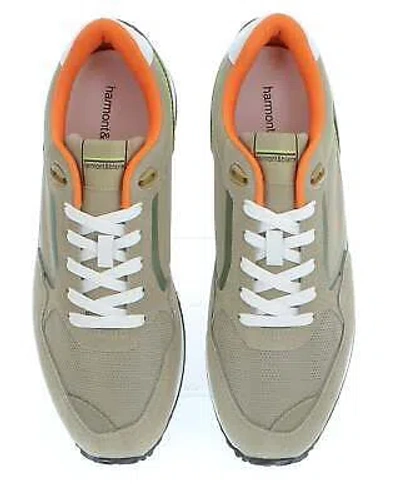 Pre-owned Harmont & Blaine Harmont&blaine Low Shoes 241.050 Camoscio Casual Trainers Textile And Suede In Beige