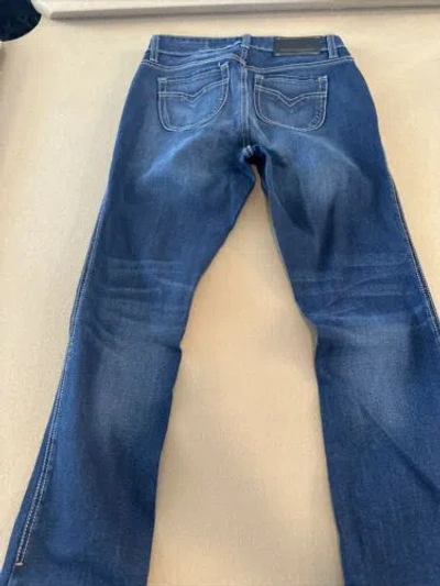 Pre-owned Harley-davidson ® Women's Fxrg Armalith Denim Mid-rise Jeans 27 Indigo 98268-19vw In Blue