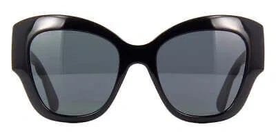 Pre-owned Gucci Gg0808s 001 Sunglasses Black Frame Grey Lenses 53mm In Gray