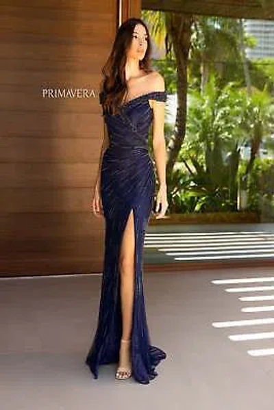 Pre-owned Primavera Couture Primavera 13126 Evening Dress Lowest Price Guarantee Authentic In Hunter Green