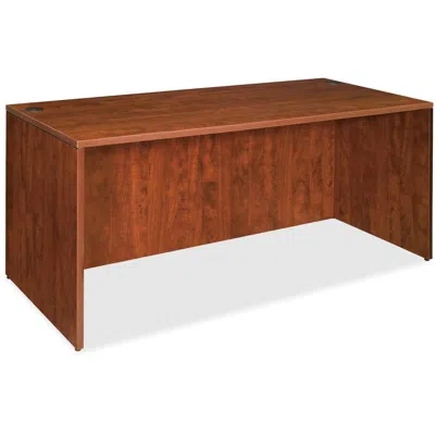 Lorell Essentials Series Rectangular Desk Shell - 70.9" X 35.4" X 29.5" - Finish: Cherry, Laminate - Gromme